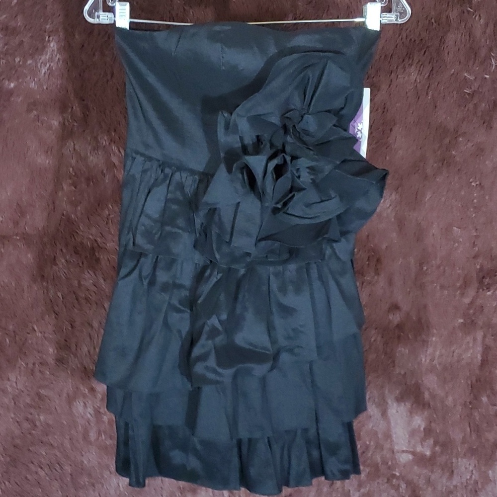 Hailey Logan Strapless Black Dress NWT